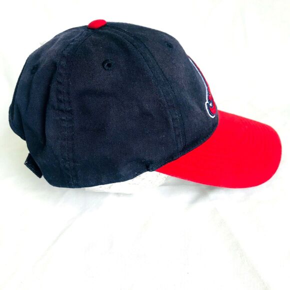 Atlanta Braves Cap Large Tomahawk Logo Outdoor Team MLB Blue Red S M Strap - Picture 9 of 12